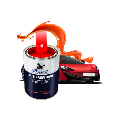 8 ore di asciugatura rapida anti graffi Automotive Base Coat Paint Vernice per auto giallo brillante