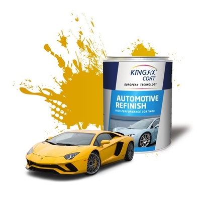Vernice di base per autoveicoli ad alte prestazioni Vernice per auto giallo ferro trasparente 1K
